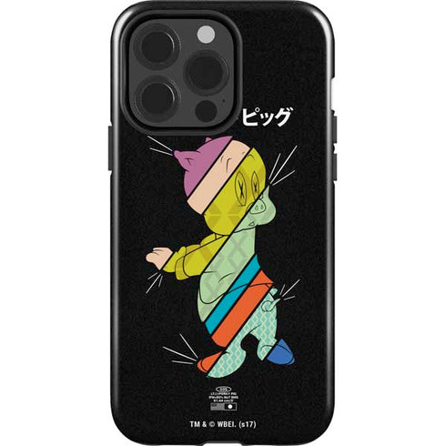 Looney Tunes Porky Pig Sliced Juxtapose iPhone 15 Pro Impact Case